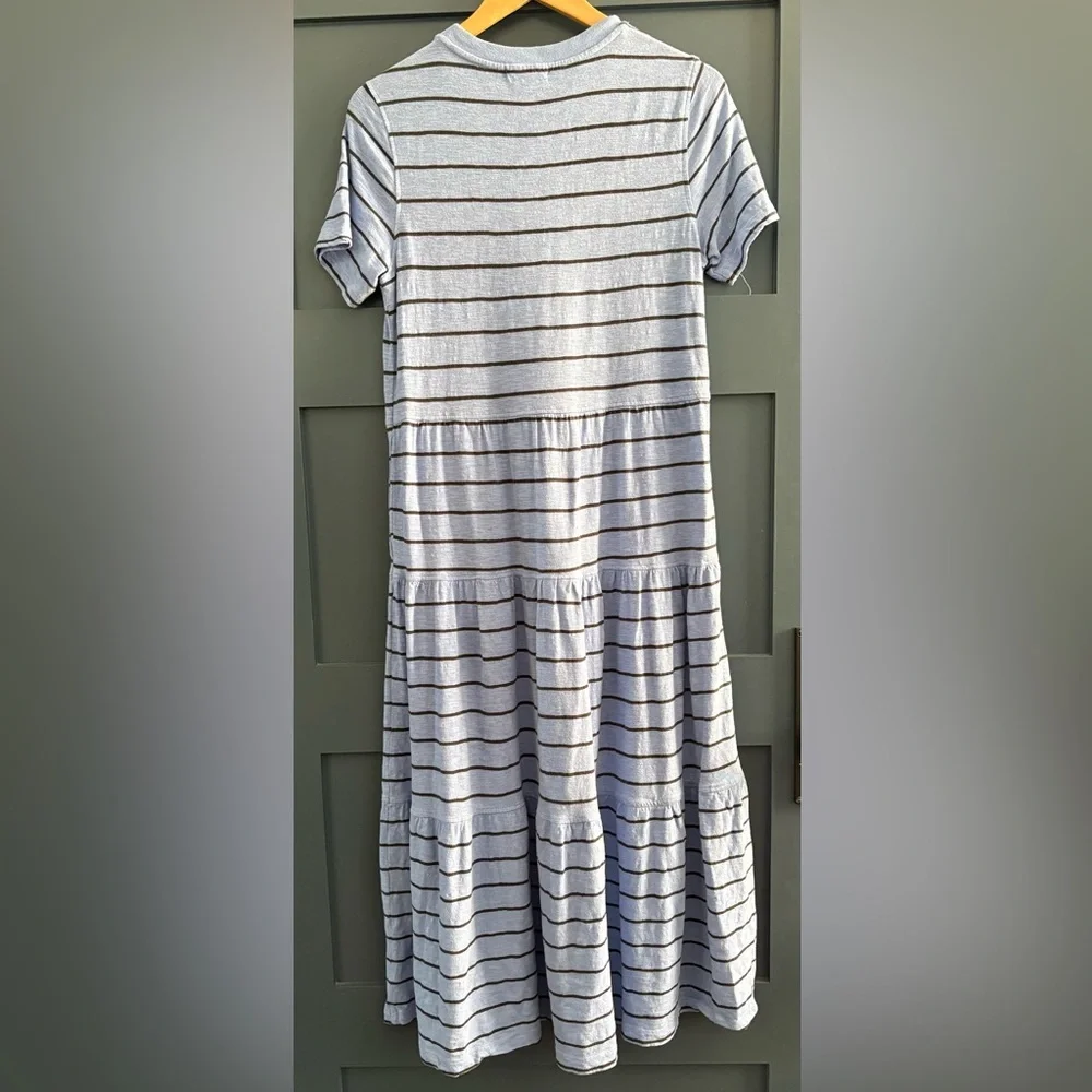 Marine Layer Blue Striped Midi Dress - Picture 3 of 5